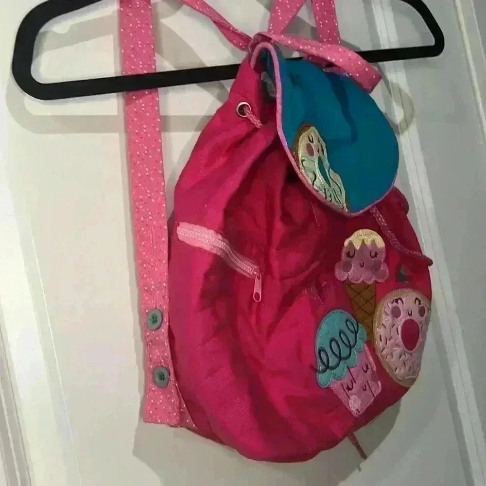 STEPHEN JOSEPH PINK & TEAL MINI BACKPACK